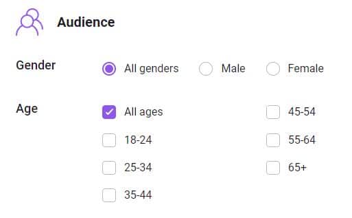 Prodvigate manual audience targeting