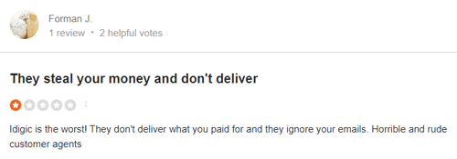 iDigic users review - Awful customer support